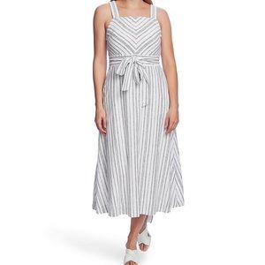 Vince Camuto Surfboard Striped Linen Dress